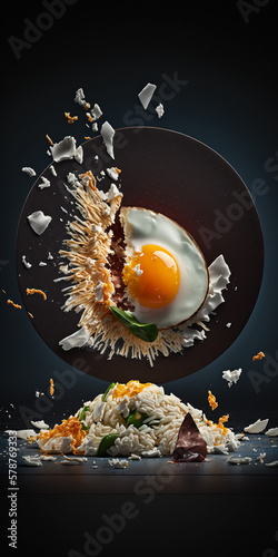 Egg Fried Rice created with Generative AI Technology
