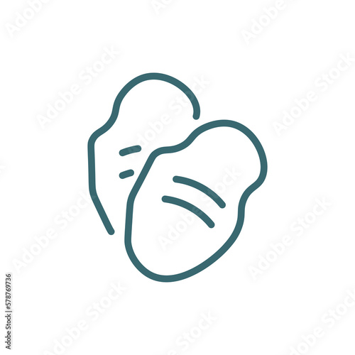 tuber icon. Thin line tuber icon from vegetables and fruits collection. Outline vector isolated on white background. Editable tuber symbol can be used web and mobile