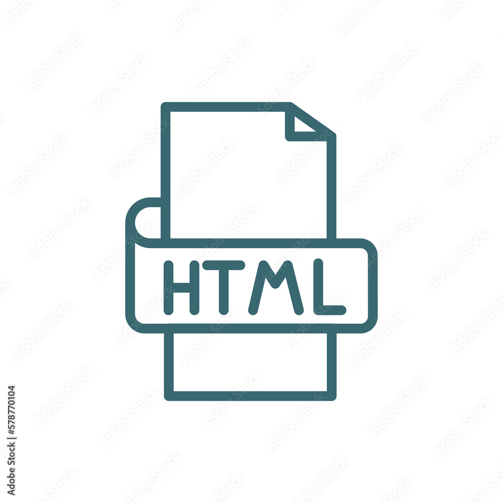 html icon. Thin line html icon from information technology collection. Outline vector isolated on white background. Editable html symbol can be used web and mobile html icon. Thin line html icon from information technology collection. Outline vector isolated on white background. Editable html symbol can be used web and mobile