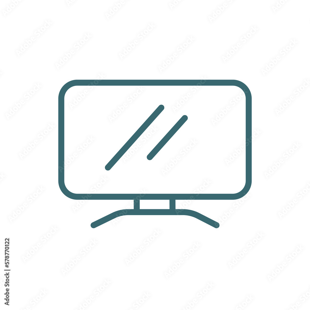 lcd screen icon. Thin line lcd screen icon from technology collection. Outline vector isolated on white background. Editable lcd screen symbol can be used web and mobile lcd screen icon. Thin line lcd screen icon from technology collection. Outline vector isolated on white background. Editable lcd screen symbol can be used web and mobile