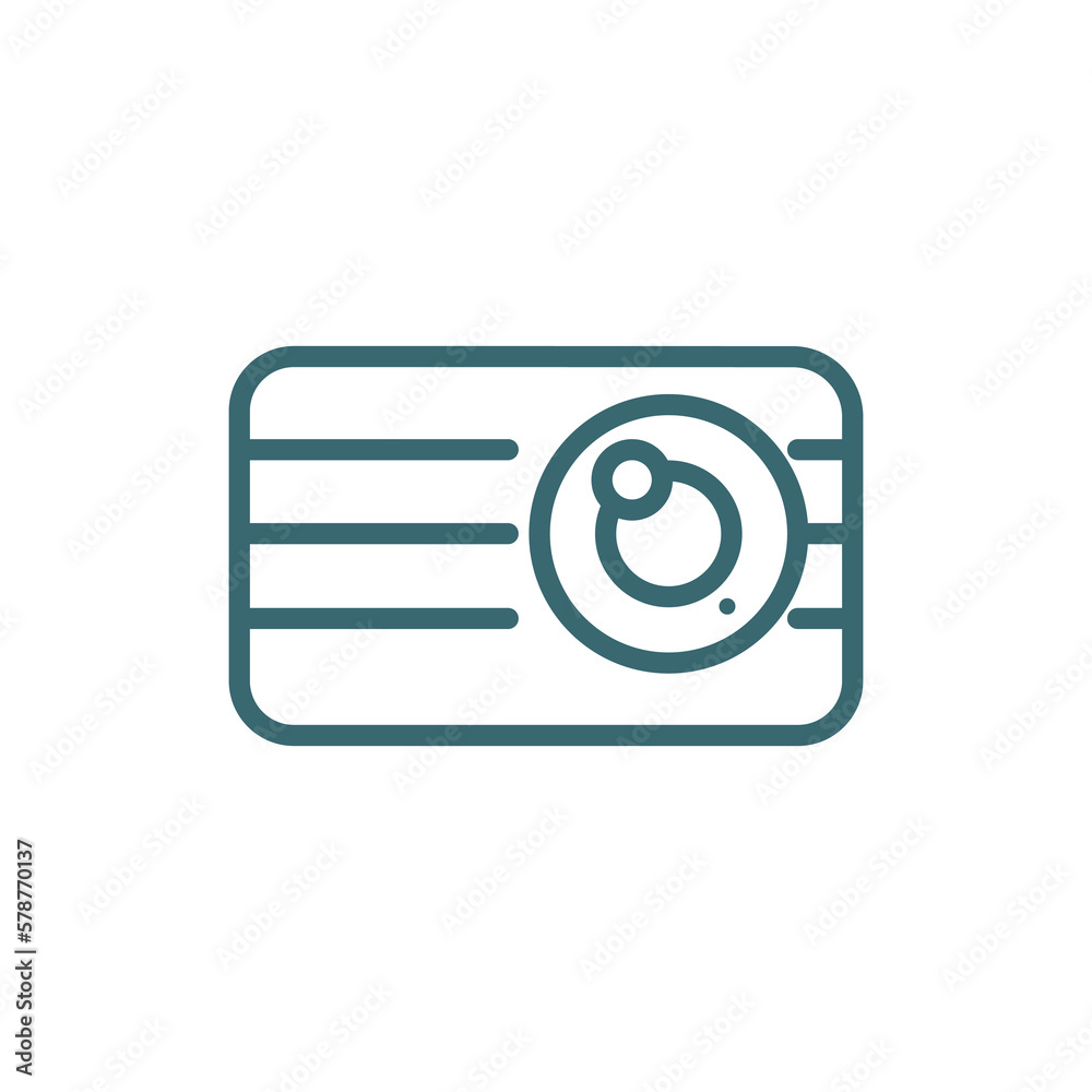 retro squared camera icon. Thin line retro squared camera icon from technology collection. Outline vector isolated on white background. Editable retro squared camera symbol can be used web and mobile retro squared camera icon. Thin line retro squared camera icon from technology collection. Outline vector isolated on white background. Editable retro squared camera symbol can be used web and mobile