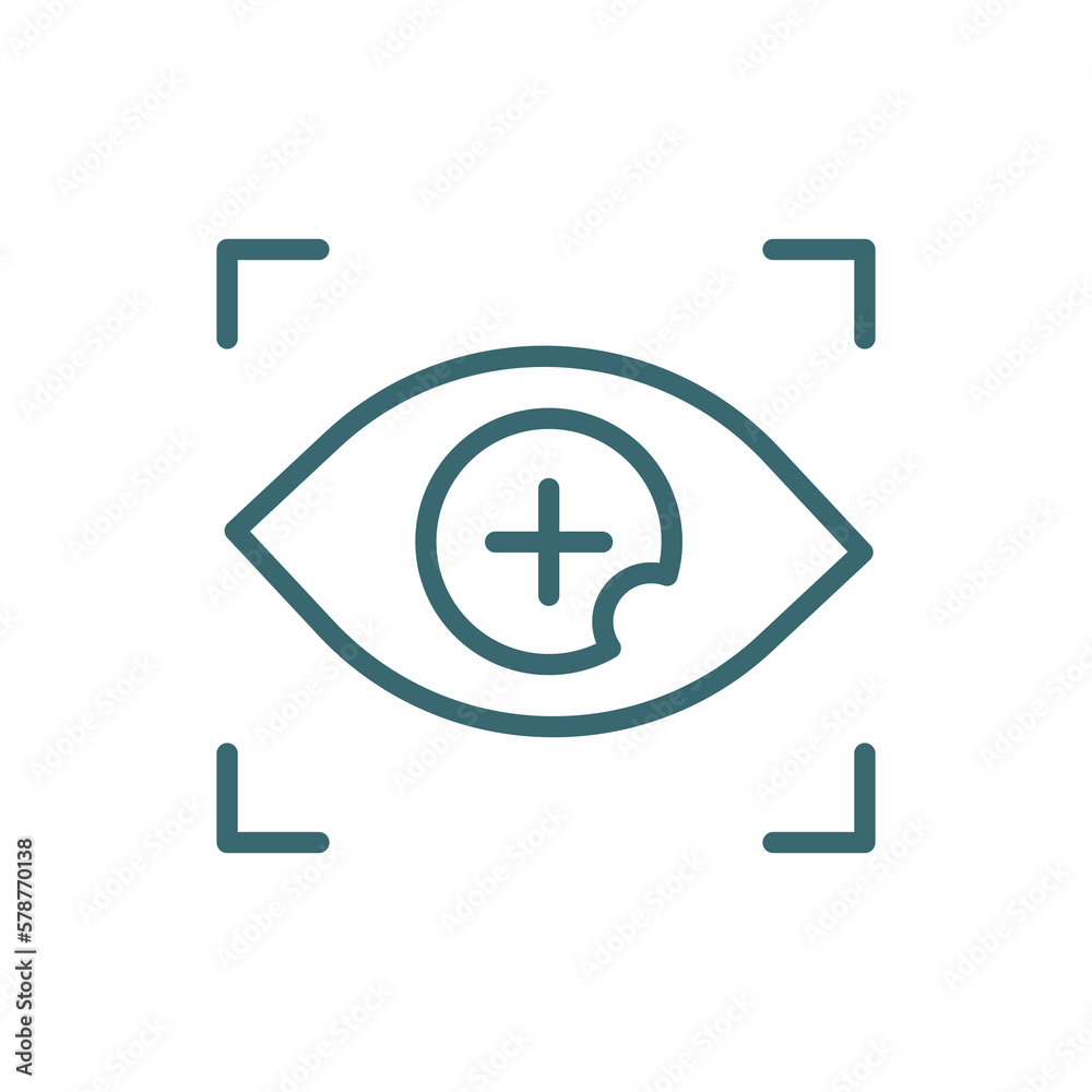 contact lens icon. Thin line contact lens icon from technology collection. Outline vector isolated on white background. Editable contact lens symbol can be used web and mobile contact lens icon. Thin line contact lens icon from technology collection. Outline vector isolated on white background. Editable contact lens symbol can be used web and mobile