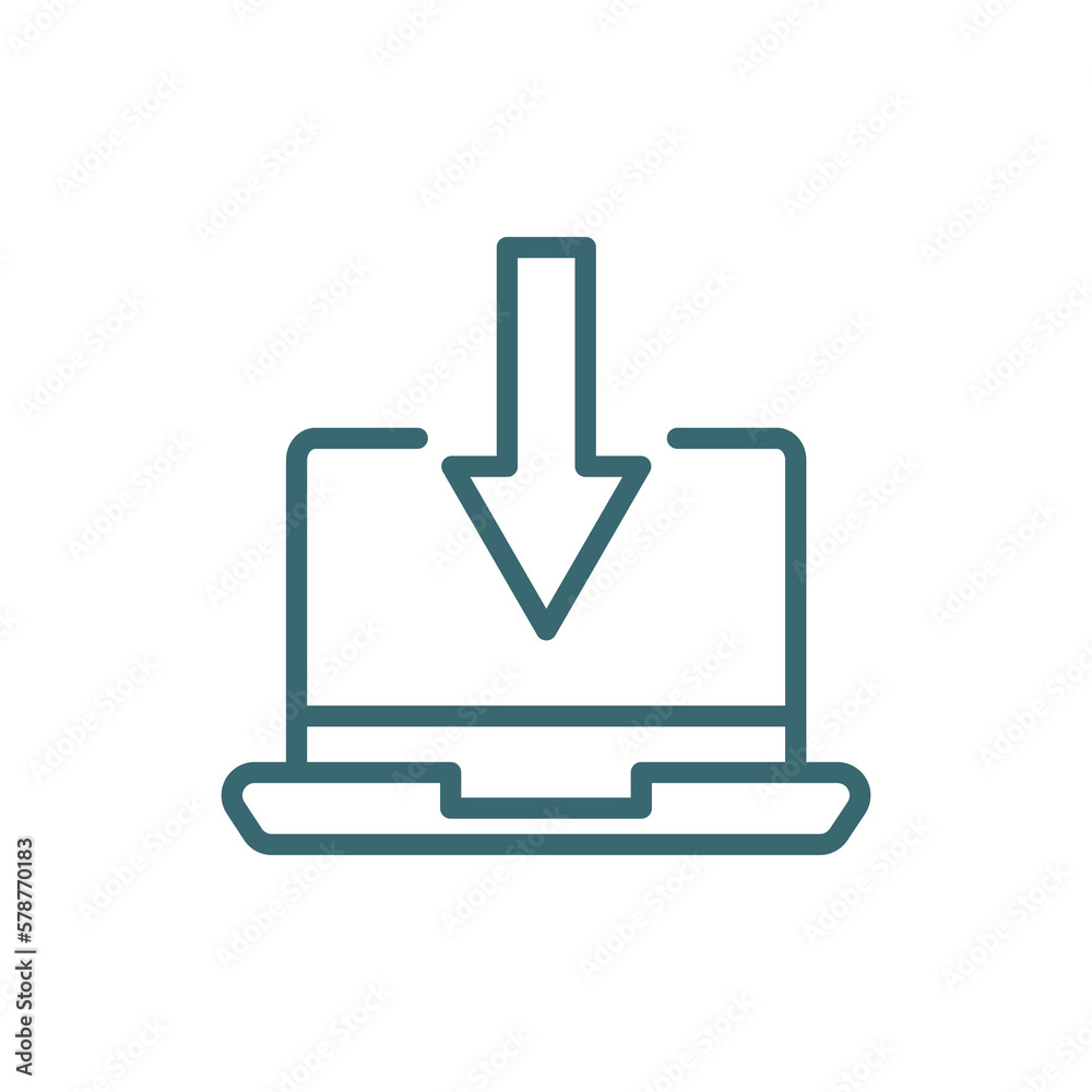 received icon. Thin line received icon from technology collection. Outline vector isolated on white background. Editable received symbol can be used web and mobile received icon. Thin line received icon from technology collection. Outline vector isolated on white background. Editable received symbol can be used web and mobile