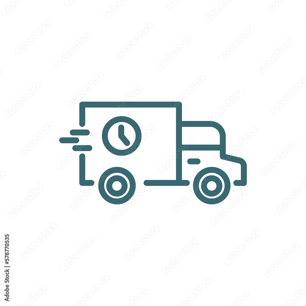carrier icon. Thin line carrier icon from transportation collection. Outline vector isolated on white background. Editable carrier symbol can be used web and mobile