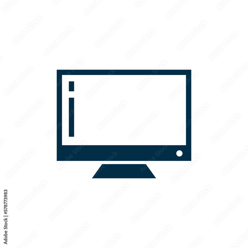 Television Broadcast Icon Vector Template Television Broadcast Icon Vector Template