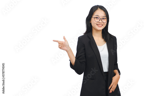 Young Business Woman Isolated