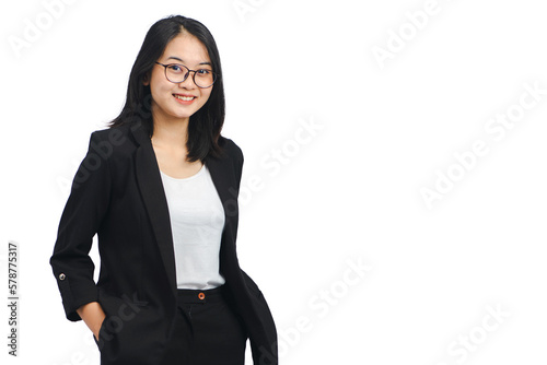 Young Business Woman Isolated