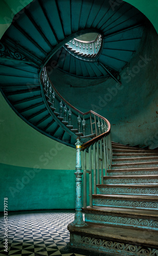 Historic old stairs.