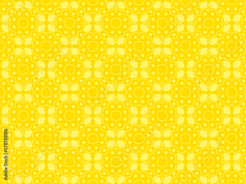 Yellow creative seamless pattern background