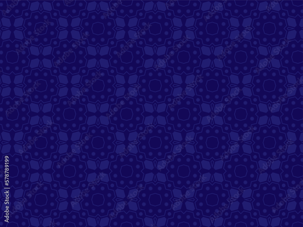 Dark blue creative seamless pattern background