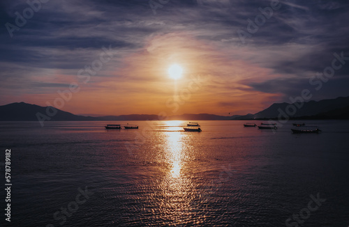 Beautiful sunset in Chapala, Guadalajara