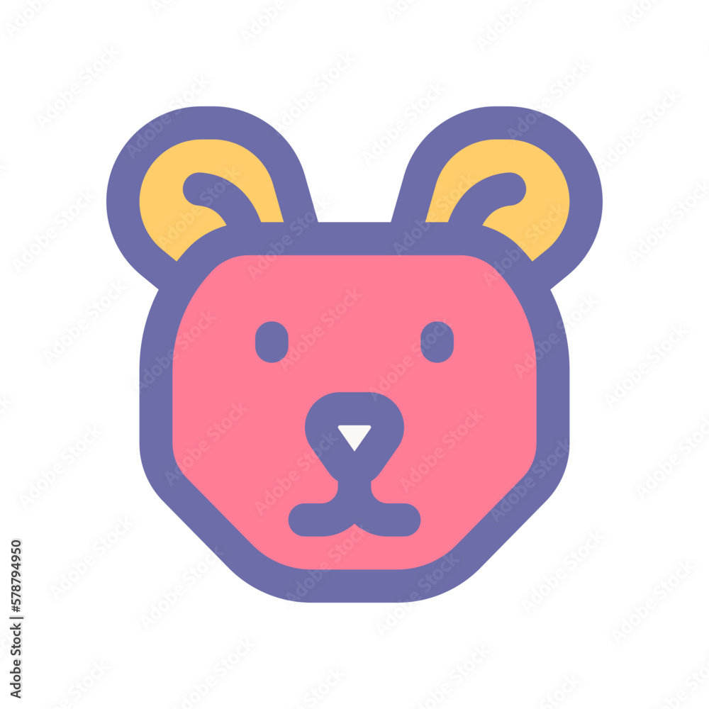 bear icon for your website design, logo, app, UI. 