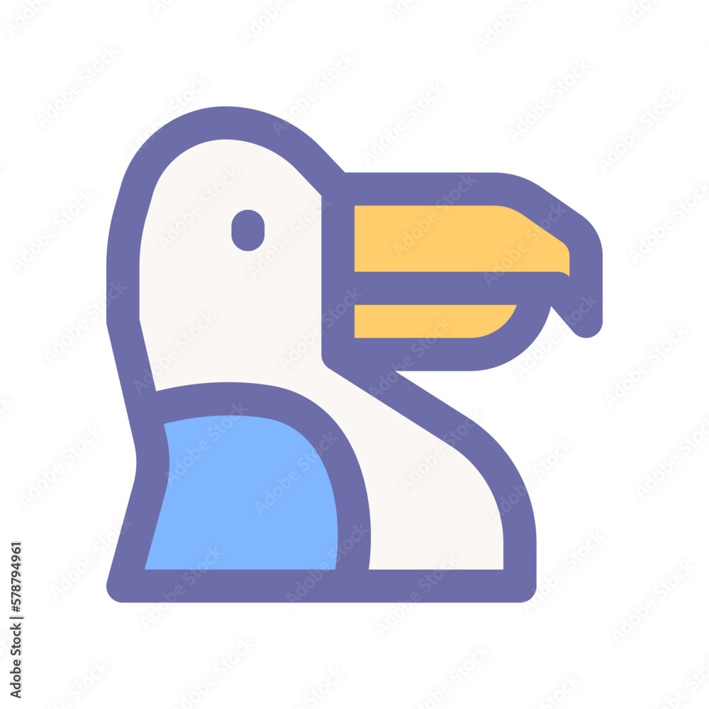 toucan icon for your website design, logo, app, UI. 