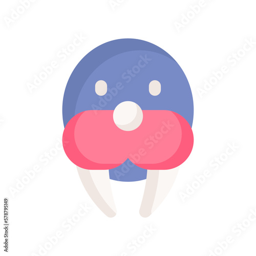 walrus icon for your website design, logo, app, UI. 