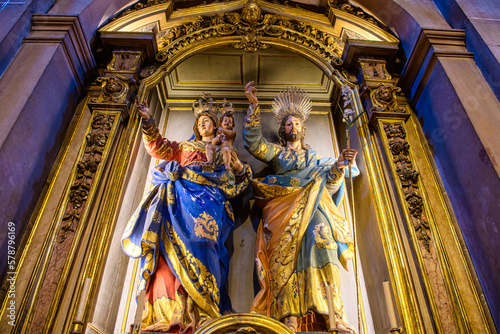 Canvas Print Church of Saint Mary Magdalene in Lisbon, Portugal.
