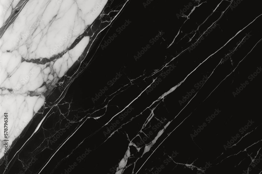 Natural black and white stone marble texture