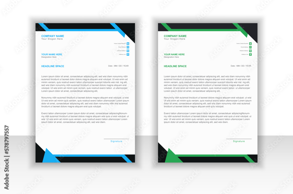 Attractive Or Creative Business Letterhead Template Design Attractive Or Creative Business Letterhead Template Design