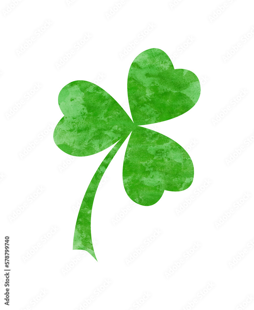 Happy Saint Patrick's Day shamrock leaf Happy Saint Patrick's Day shamrock leaf