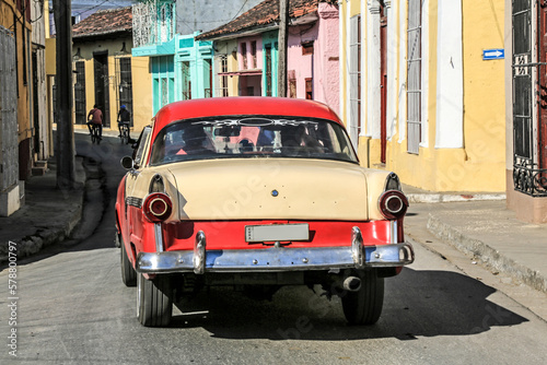 Sch  ner Oldtimer auf Kuba  Karibik 