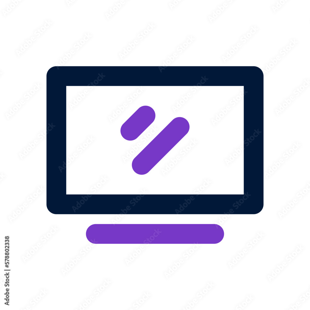 monitor icon for your website design, logo, app, UI. 