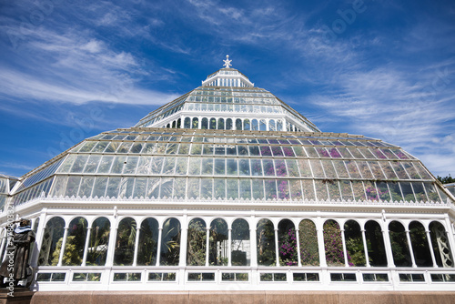 Palm house in Sefton park in sunny day