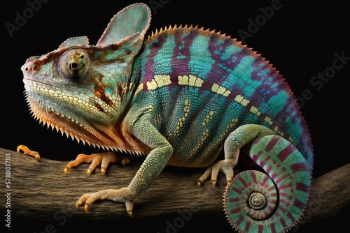 The Chameleon  or Furcifer Pardalis  is a species of reptile. Generative AI