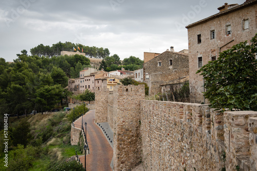 Medieval wall of Segorbe in Spain photo