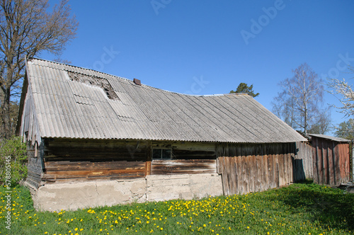 old wooden house in the countryside