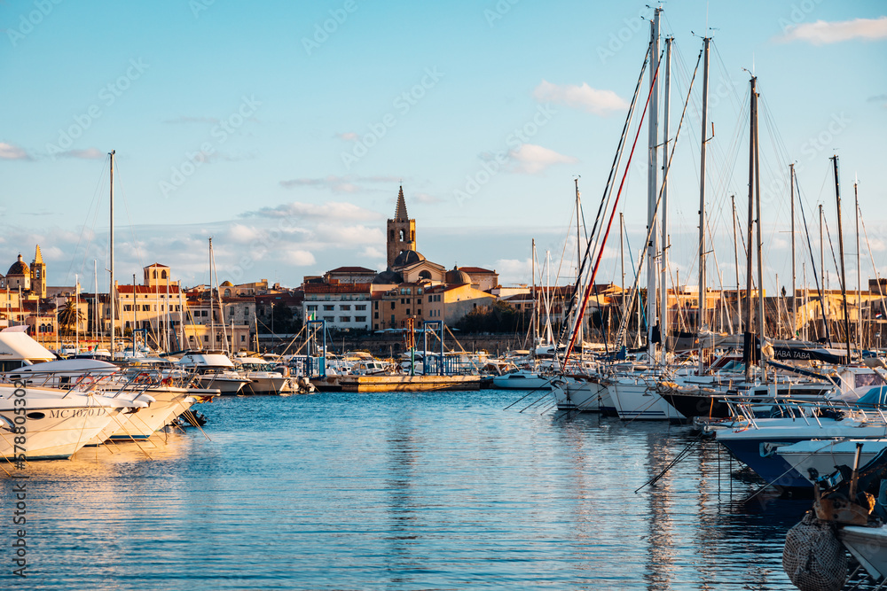 Obraz premium Altstadt Alghero in Sardinien