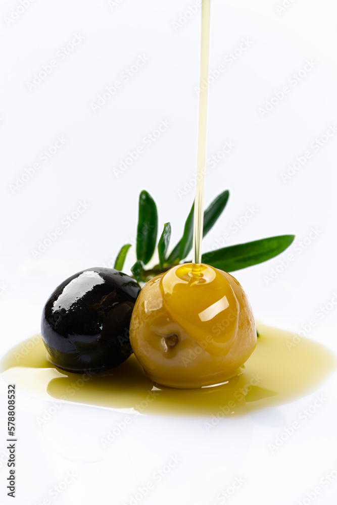Delicious and appetizing olives on white background Delicious and appetizing olives on white background
