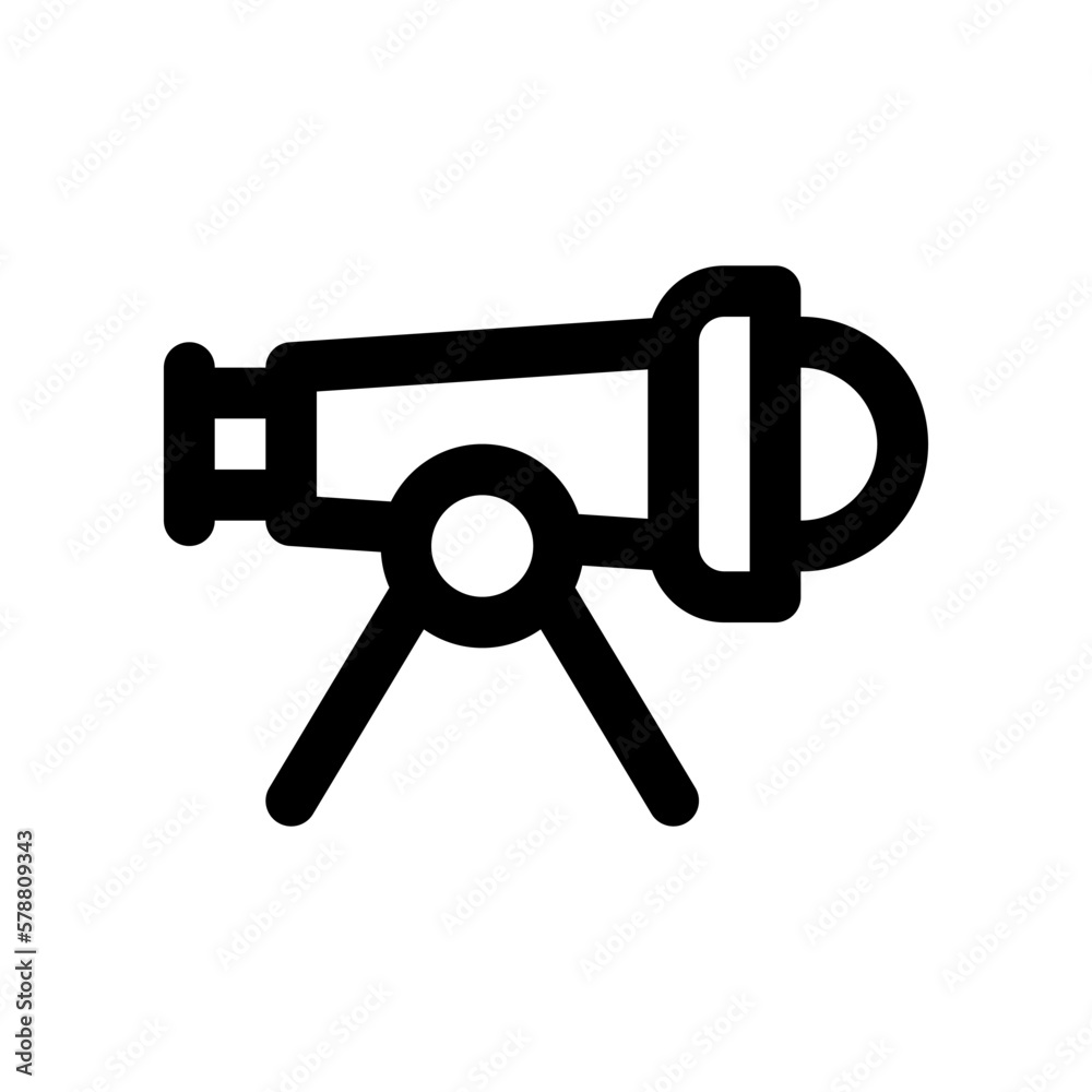 telescope icon for your website design, logo, app, UI. telescope icon for your website design, logo, app, UI.
