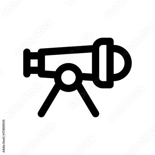 telescope icon for your website design, logo, app, UI. 