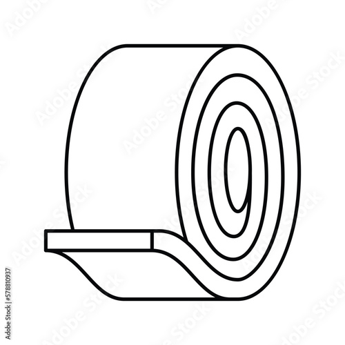 coil steel production line icon vector illustration