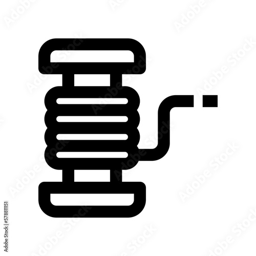 cable reel icon for your website, mobile, presentation, and logo design.