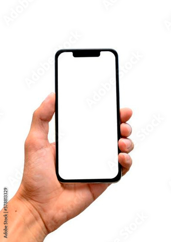 hand holding smart phone