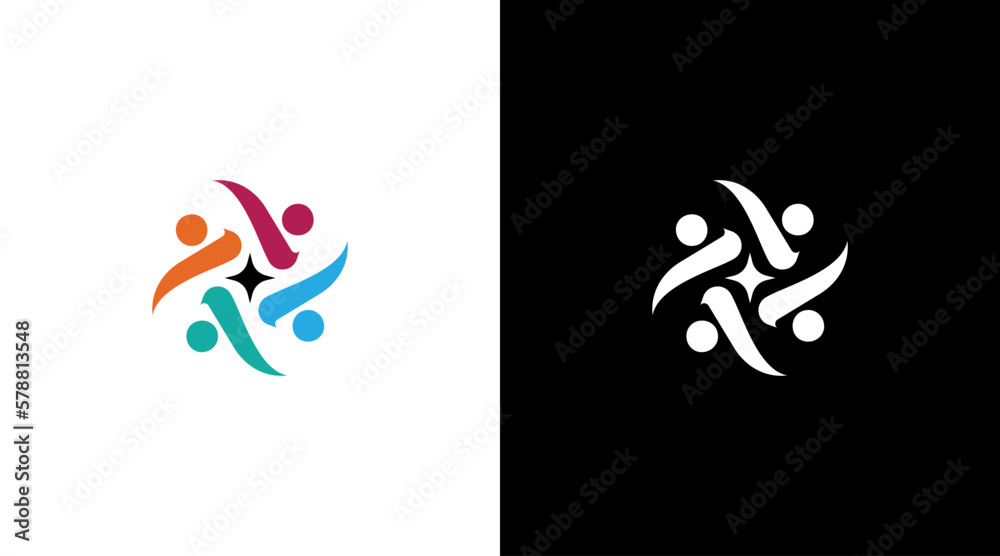 Community people together group logo icon Design Community people together group logo icon Design