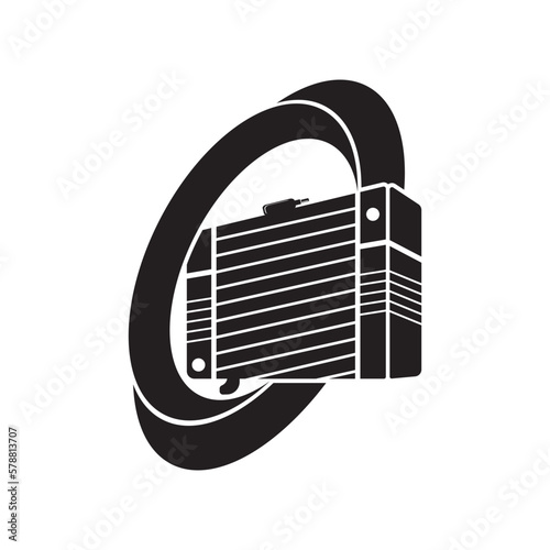 car radiator icon vector illustration symbol design eps 10