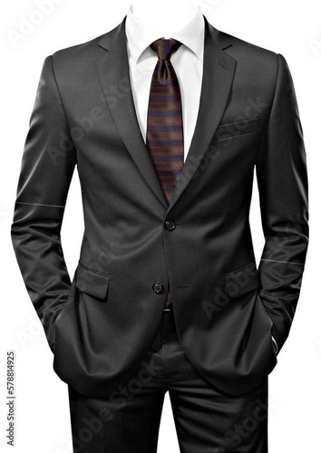 businessman in suit isolated on white