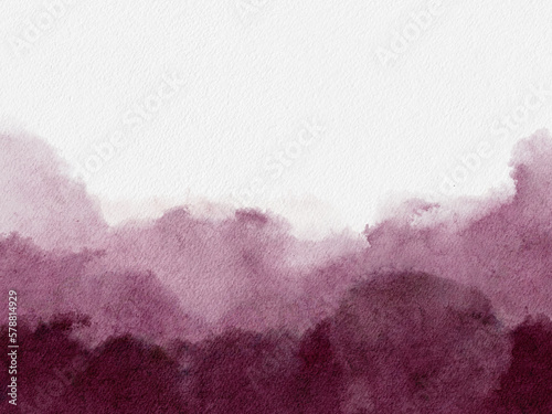 Wine color watercolor background, hand drawn, watercolor gradient