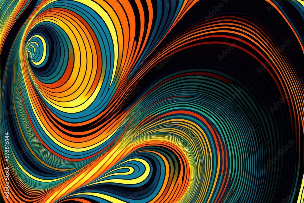 Abstract background with wavy lines Abstract background with wavy lines
