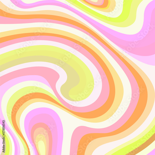 Abstract colorful background with waves. Vector illustration  flat colors.