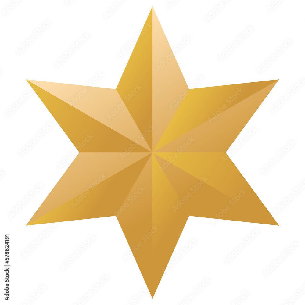 Obraz premium Christmas star PNG image icon with transparent background