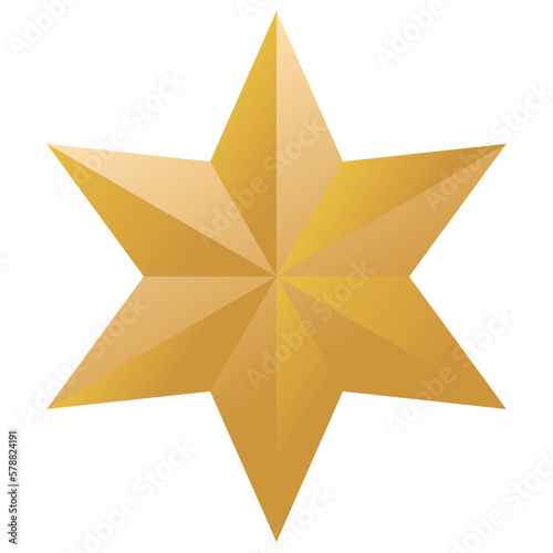 Christmas star PNG image icon with transparent background