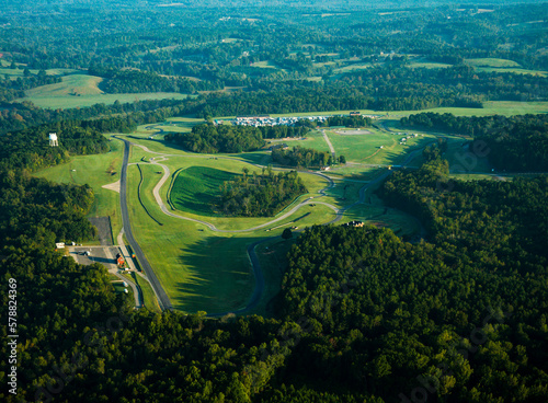 Aerial photograph of Virginia International Raceway or VIR.
