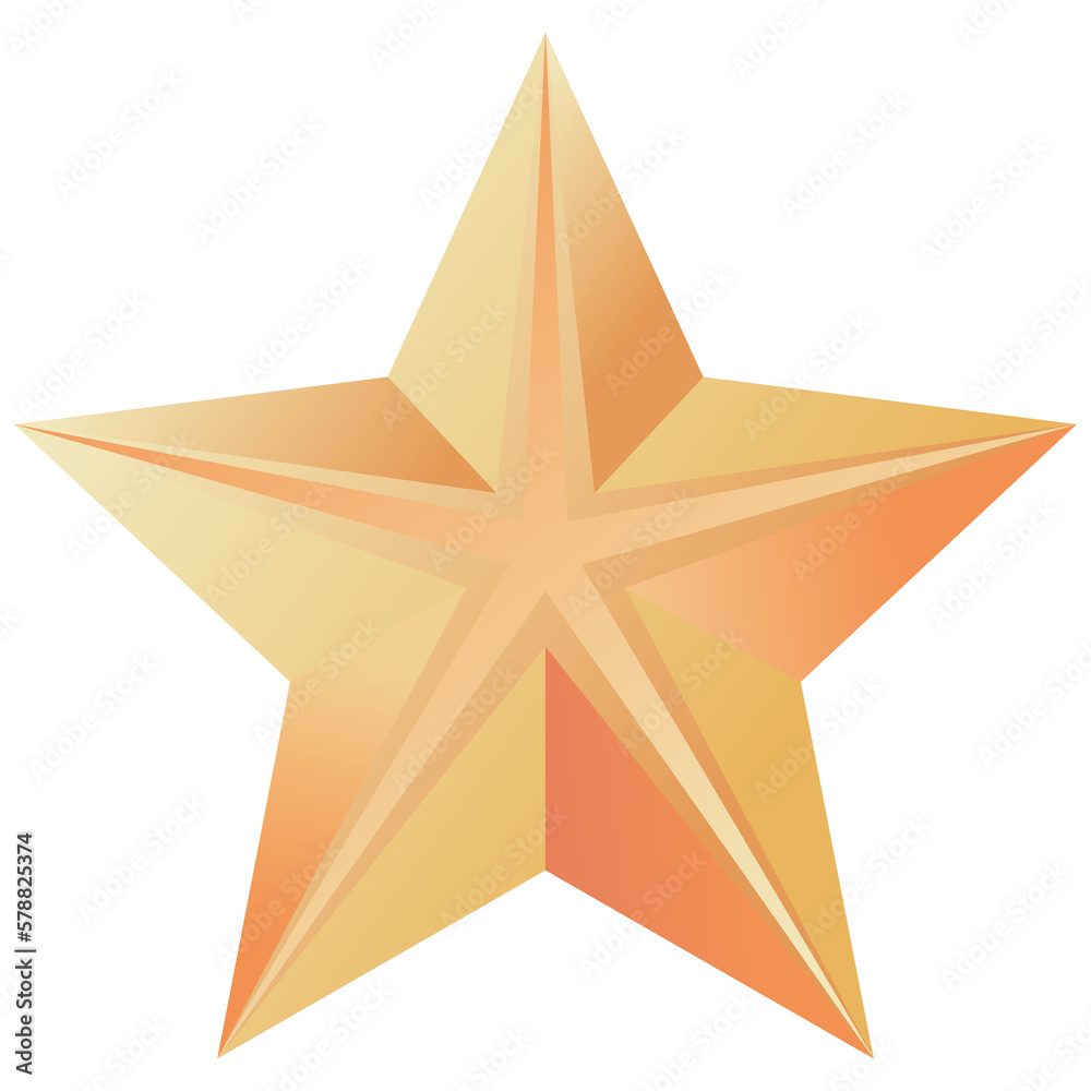 Christmas star PNG image icon with transparent background