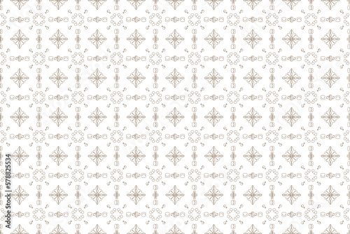 Spanish lace mosaic seamless pattern. Monochrome mandala art. Black and white arabesque. Ceramic tile moroccan ornament. Arabian style abstract vector backdrop. Geometric oriental background