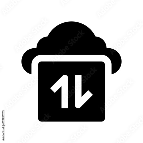transaction cloude icon for your website design, logo, app, UI. 