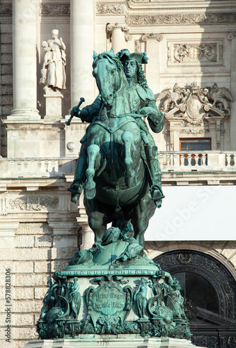 Prince Eugene Historic Monument In Vienna