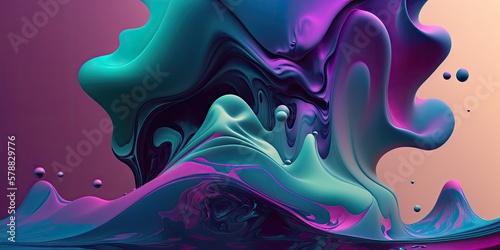 Modern design, abstract purple streaks. Generative ai.