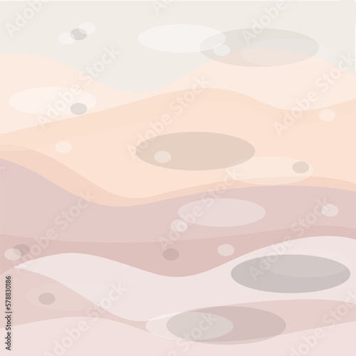 Abstract elements  witih ovals on soft pink-brown background. photo